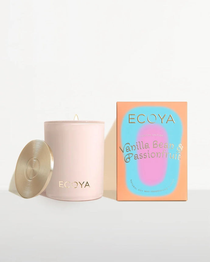 Ecoya Madison Jar 400g - Vanilla Bean & Passionfruit