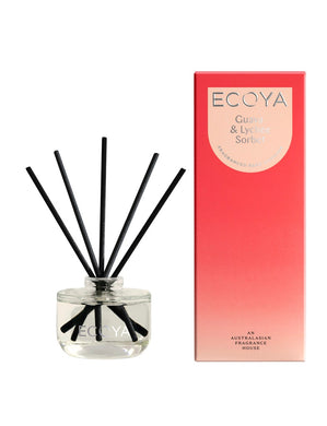 Ecoya 50ml Mini Reed Diffuser - Guava & Lychee Sorbet