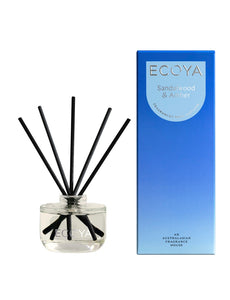 Ecoya 50ml Mini Reed Diffuser - Sandalwood & Amber
