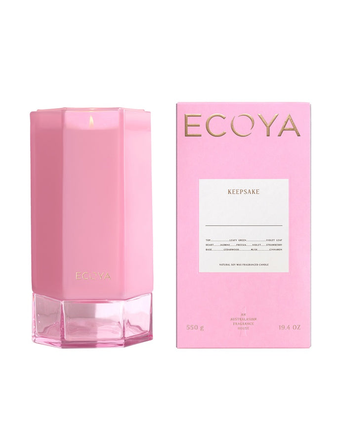 Ecoya Keepsake Candle 1 - 550g (Pink)
