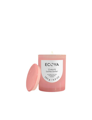 Ecoya Metro Candle 280g - Guava & Lychee Sorbet