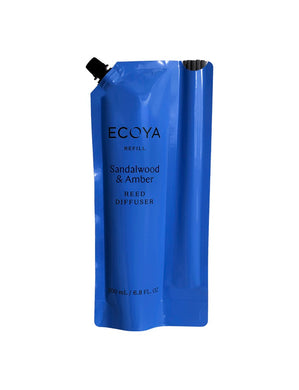 Ecoya 200ml Diffuser Refill - Sandalwood & Amber