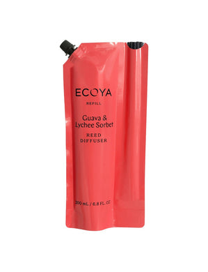 Ecoya 200ml Diffuser Refill - Guava & Lychee