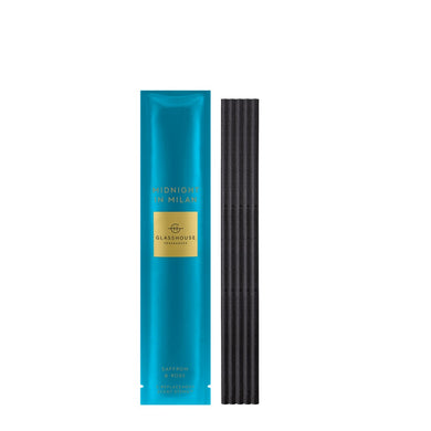 Glasshouse Fragrance - 5 Replacement Scent Stems - Midnight in Milan
