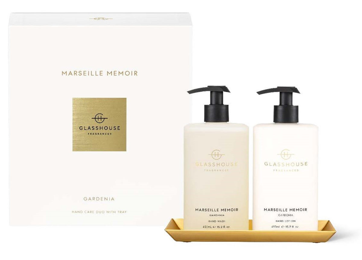 Glasshouse Fragrance Hand Care Duo 450ml Marseille Memoir ZOES Kitchen