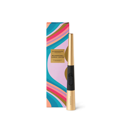 Glasshouse Fragrance - Rechargeable Candle Lighter with USB Charging Cable - Gold