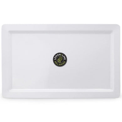 Lemon & Lime Melamine Serving Tray Large 48.5x30cm - White - ZOES Kitchen