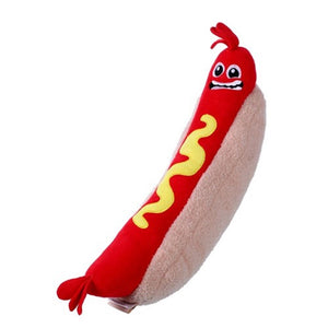 Paws & Claws Fast Food Mega Plush 40x10x10cm - Hotdog - ZOES Kitchen