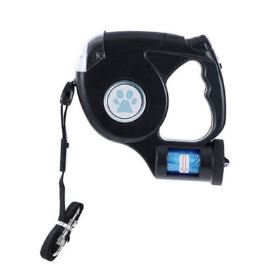 Paws & Claws Multifunctional Retractable 5m Lead With Light & Clean Up Bags - ZOES Kitchen