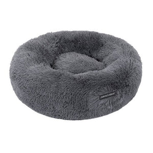 Paws & Claws Calming Plush Bed Large 70x70x21cm - Grey - ZOES Kitchen