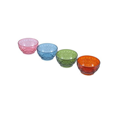 Floral Deco Serving Bowl 11.5cm - 4 Assorted Colours - ZOES Kitchen