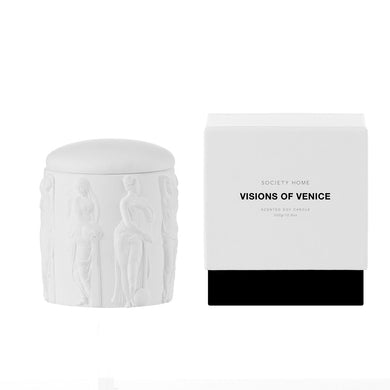 Society Home Visions of Venice Scented Soy Candle 300g - White