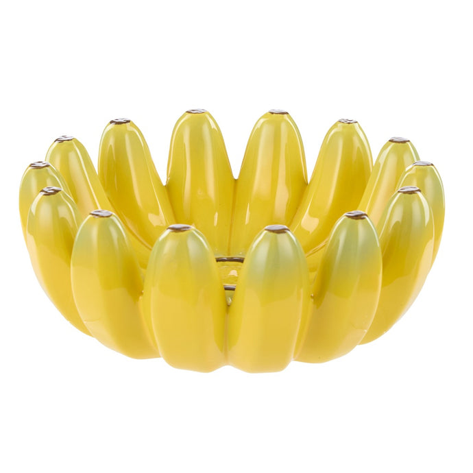 Emporium Pierson Hunter Ceramic Banana Bowl Yellow 24x24x9.5xm
