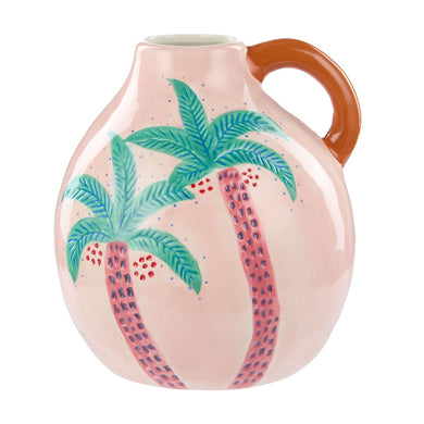 Emporium Pierson Palmer Pink Coconut Palm Vase Multi-Coloured 18x15x15cm