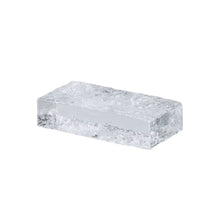 Load image into Gallery viewer, Amalfi Bernard Glass Brick Sculpture 20.2x5cm - Clear Rippled
