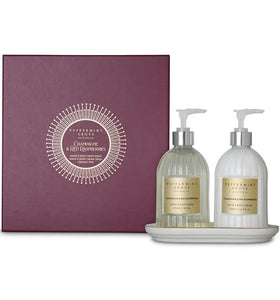 Peppermint Grove Christmas Hand & Body Wash Cream 500ml Set  - Champagne & Red Raspberries