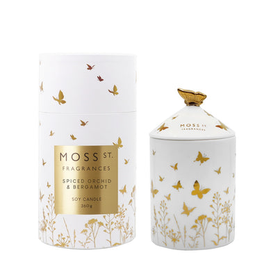 Moss St Fragrances - Soy Candle 360g - Spiced Orchid & Bergamot