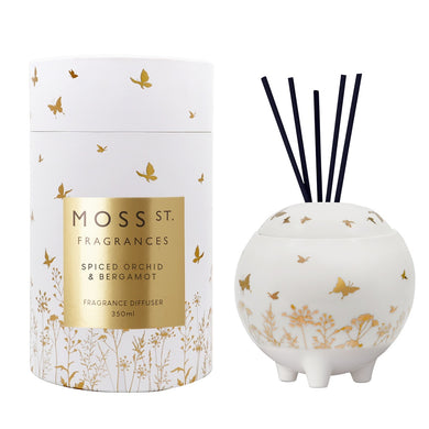 Moss St Fragrances - Fragrance Diffuser 350ml - Spiced Orchid & Bergamot