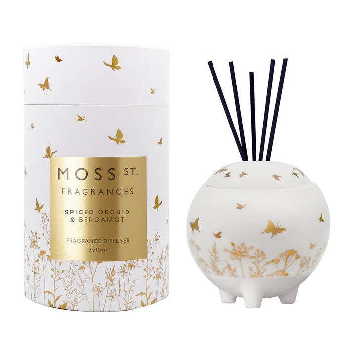 Moss St Fragrances - Fragrance Diffuser 350ml - Spiced Orchid & Bergamot