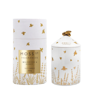 Moss St Fragrances - Soy Candle 360g - Wildwood & Honey