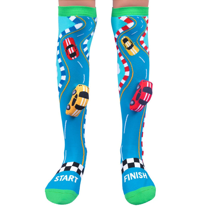 Madmia Racing Cars Socks - Toddler Age 3 - 5