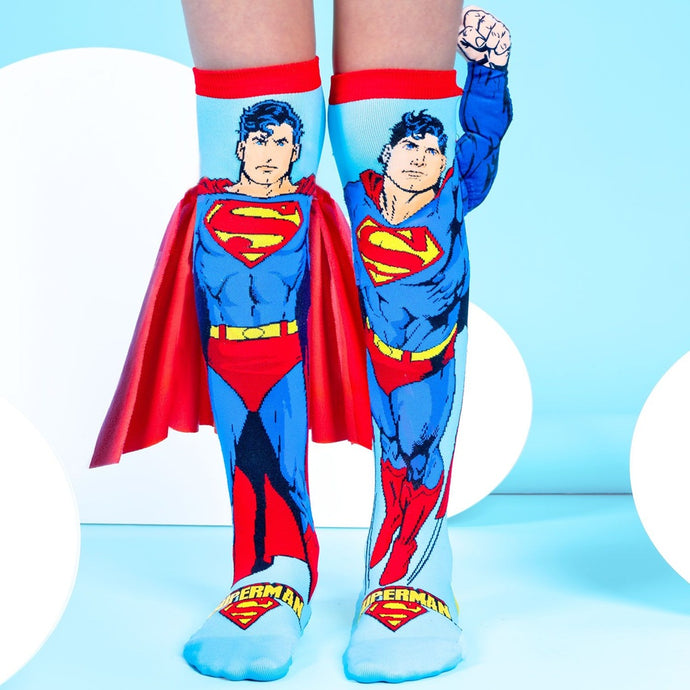 Madmia Superman Socks- Kids & Adults Age 6-99
