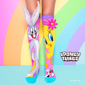 Madmia Tweety and Bugs Bunny Socks - Kids & Adults Age 6 - 99