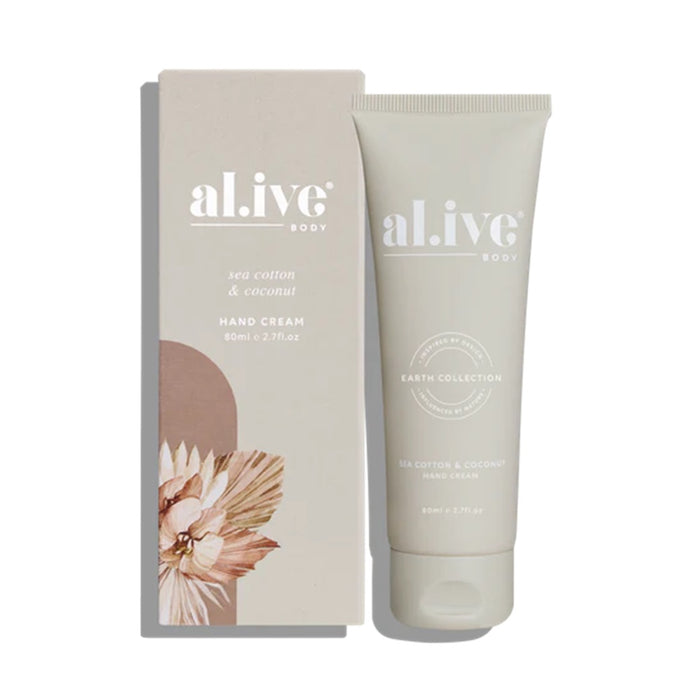 Al.Ive Hand Cream 80ml - Sea Cotton & Coconut - ZOES Kitchen
