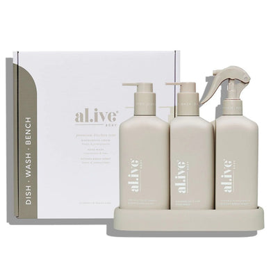 Al.Ive Kitchen Trio - Dishwashing Liquid, Hand Wash & Bench Spray - ZOES Kitchen