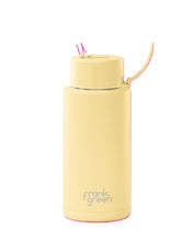Load image into Gallery viewer, Frank Green Ceramic 34oz Straw Bottle - Buttermilk