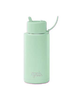 Frank Green Ceramic 34oz Bottle with Flip Straw Lid - Mint Gelato