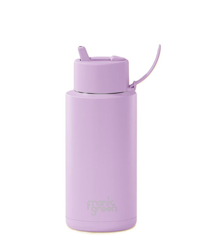 Frank Green Ceramic 34oz Bottle with Flip Straw Lid - Lilac Haze