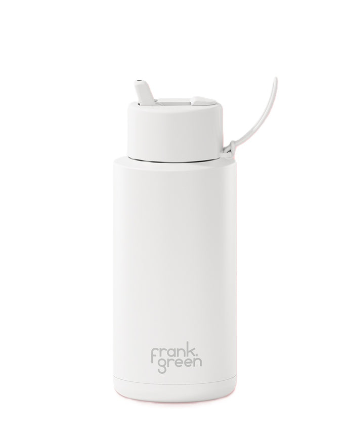 Frank Green Ceramic 34oz Bottle with Flip Straw Lid - Cloud