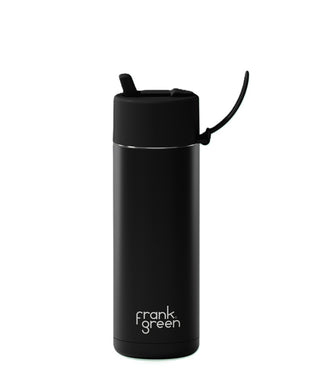 Frank Green Ceramic 20oz Bottle with Flip Straw Lid - Midnight
