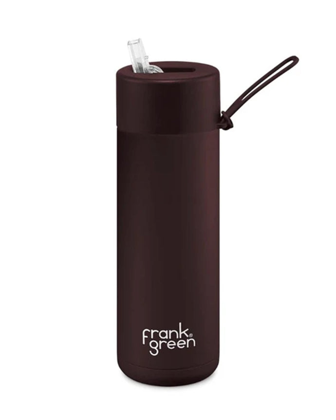 Frank Green Ceramic 20oz Straw Bottle - Chocolate 