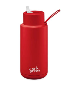 Frank Green Ceramic 34oz Straw Bottle - Atomic Red