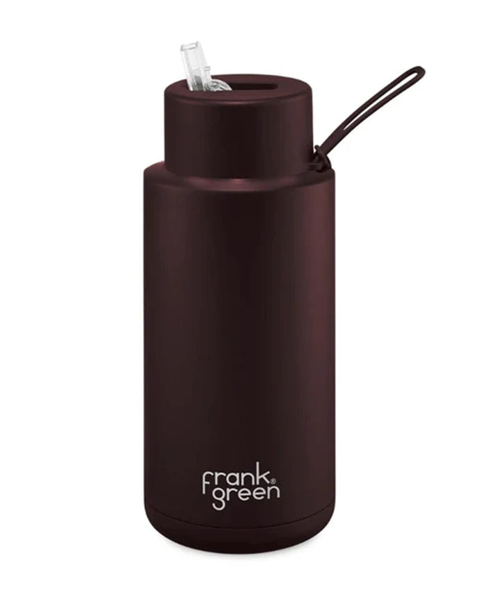 Frank Green Ceramic 34oz Straw Bottle - Chocolate 