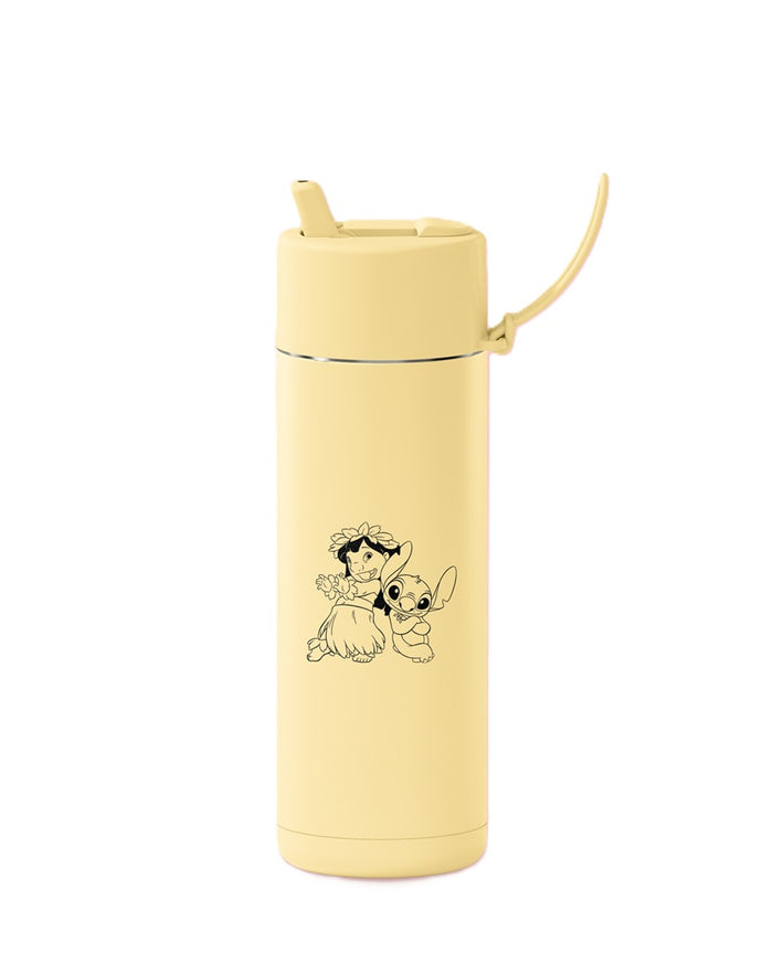 Frank Green Ceramic 20oz Straw Bottle - Lilo & Stitch Buttermilk