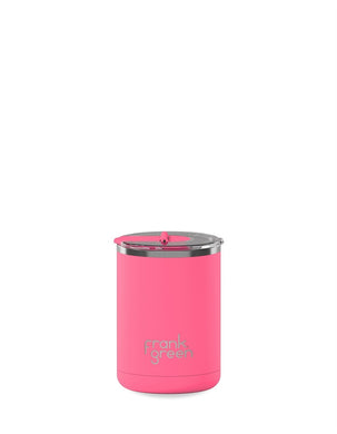 Frank Green Ceramic Coffee Cup Hinged Lid 12oz/355ml - Bubblegum Blast