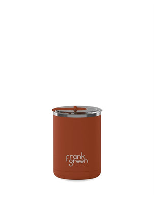 Frank Green Ceramic Coffee Cup Hinged Lid 12oz/355ml - Toffee