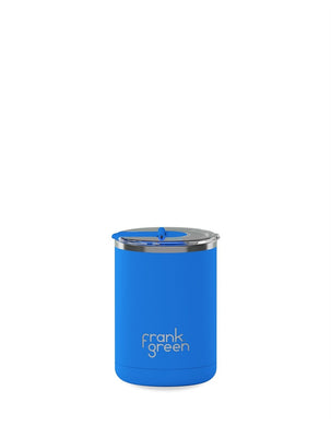 Frank Green Ceramic Coffee Cup Hinged Lid 12oz/355ml - Blue Lagoon