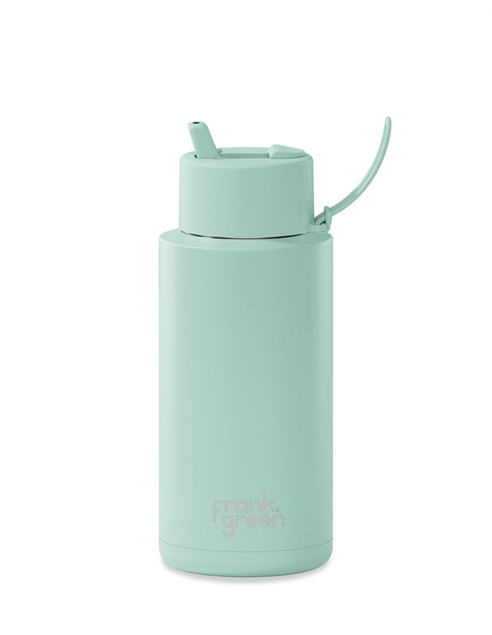 Frank Green Ceramic 34oz Straw Bottle - Peppermint