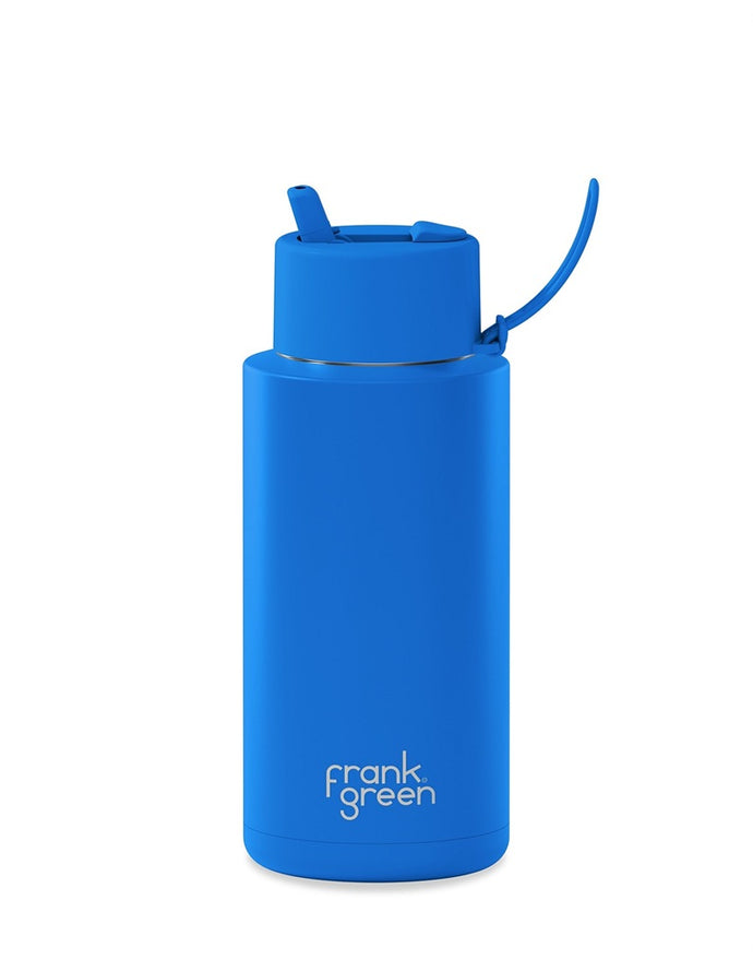 Frank Green Ceramic 34oz Straw Bottle - Blue Lagoon