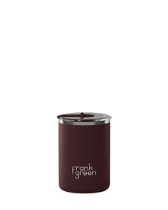 Frank Green Ceramic Coffee Cup Hinged Lid 12oz/355ml - Chocolate