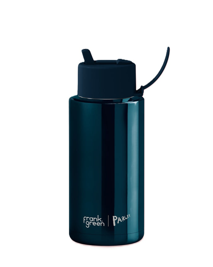 Frank Green Ceramic 34oz Straw Bottle - Limited Edition - Parley Poseidon