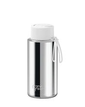 Load image into Gallery viewer, Frank Green Ceramic 34oz Straw Bottle - Limited Edition Silver with Flip Straw Lid Cloud