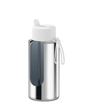 Load image into Gallery viewer, Frank Green Ceramic 34oz Straw Bottle - Limited Edition Silver with Flip Straw Lid Cloud