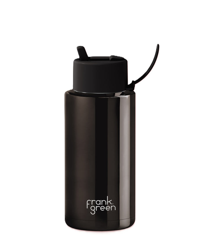 Frank Green Ceramic 34oz Straw Bottle - Shadow Chrome