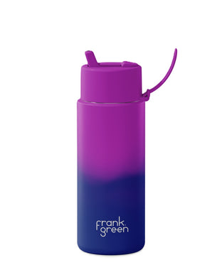 Frank Green Stainless Steel Single Wall 34oz Straw Bottle - Colour Change - Twilight