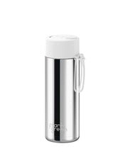 Load image into Gallery viewer, Frank Green Ceramic 20oz Straw Bottle - Limited Edition Silver with Flip Straw Lid Cloud
